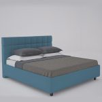 Кровать Wales с обивкой из велюра цвета Морской волны 200х200 см — изображение 6