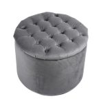 Пуф WOODEN круглый Серый — изображение 2