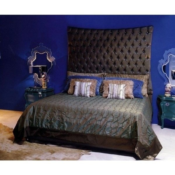 Кровать Letto с обивкой из экокожи или велюра 140х200 см — изображение 2