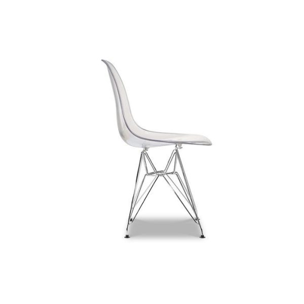 Стул с пластиковым сидением прозрачный — изображение 3