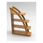 Стеллаж Парус К14 Золотистый Дуб — изображение 3