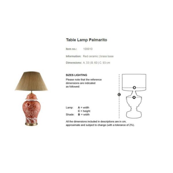 Настольная лампа  Palmarito  — изображение 2