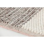 Ковер GAN Plait белый 160х160 см — изображение 2