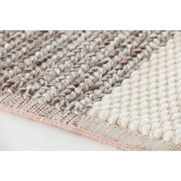 Ковер GAN Plait белый 160х160 см — изображение 2