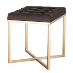 Пуф с мягким сидением графитового цвета  