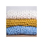 ПЛЕД КРУПНОЙ ВЯЗКИ, БЕЛЫЙ — изображение 6