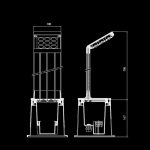 Фонарь Side Quadrat из хромированного металла — изображение 4