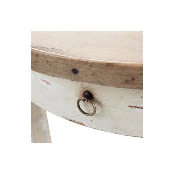 Журнальный столик Hannah Round End Table ИЗ ДЕРЕВА — изображение 2