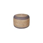 Пуф  SISAL POUF ROUND WITH GREY BORDER