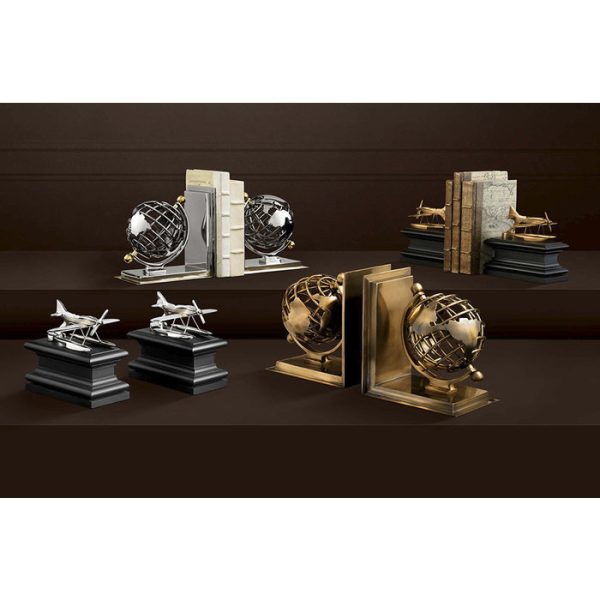 Набор из 2-х держателей для книг и журналов  Bookend Pillar из металла — изображение 2