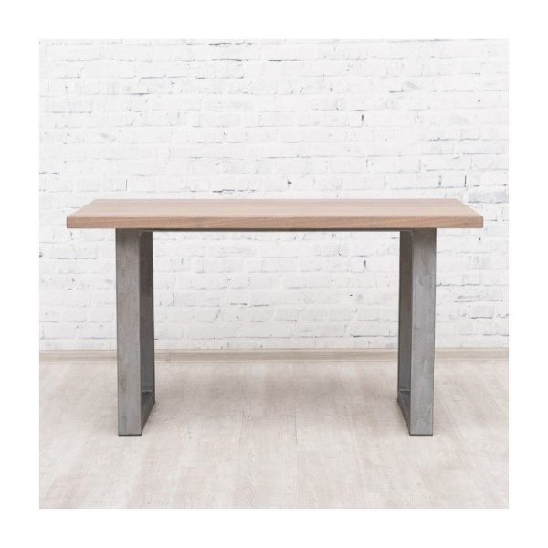 Cтол со скамьей Bristol из массива дуба на металлическом каркасе — изображение 4