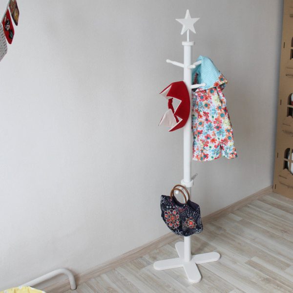Детская вешалка на ножке белая — изображение 3
