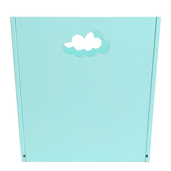 Деревянный ящик для игрушек бирюзовый с облачком — изображение 8