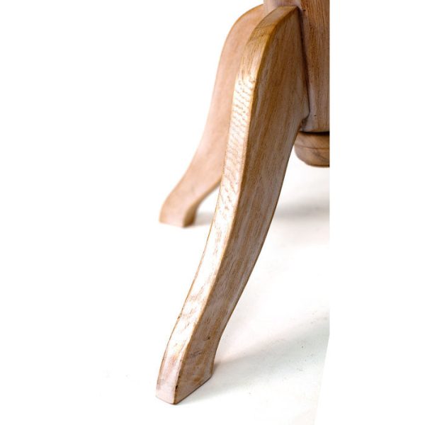 Маленький круглый столик Еcolife Еurope I-SRT из выбеленного массива дуба — изображение 4