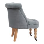 Кресло Amelie French Country Chair Серо-синий Вельвет — изображение 3