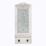 Настенное зеркало «Авиньон» (белый антик)