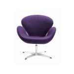 Кресло Swan Chair Фиолетового цвета