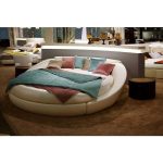 Кровать Letto Rotondo 03 с обивкой из экокожи или велюра 220 см — изображение 3