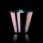 Настольная/напольная лампа-контейнер Rotaliana розовая Multipot