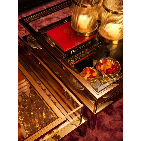 Журнальный столик  Harvey на металлическом основании золотого цвета  — изображение 4