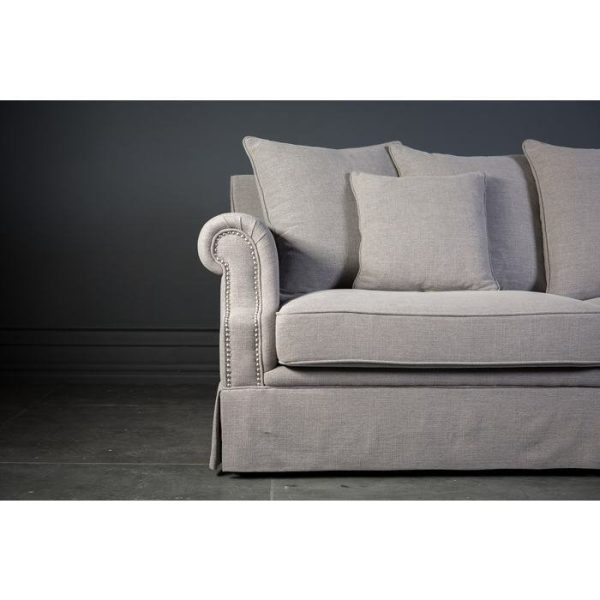 Диван Бурже декорированный латунными гвоздиками  — изображение 10