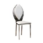 Стул MM Lampadari Pavone на металлических ножках серебряного цвета