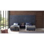 Кровать Letto GM 25 с обивкой из экокожи или велюра 200х200 см