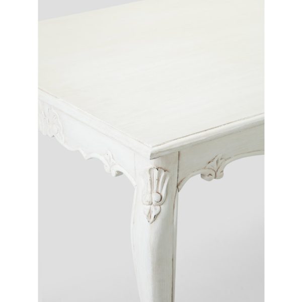 Прямоугольный стол «АВГУСТИН» из натурального дерева с резьбой и патиной — изображение 3