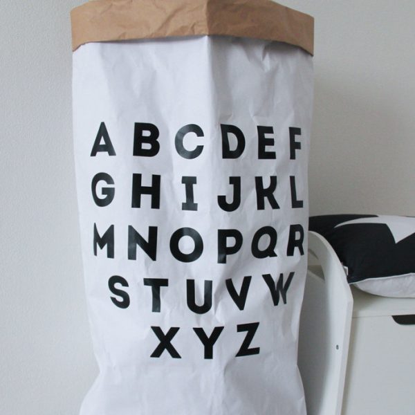 Эко-мешок для игрушек из крафт бумаги Alphabet — изображение 5