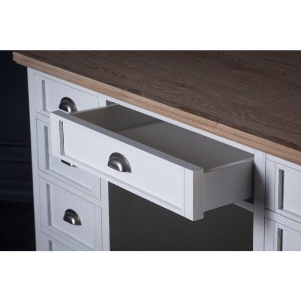 Стол Ковентри письменный с белыми ящиками — изображение 6