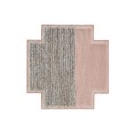 Ковер GAN Plait розовый 260х260 см