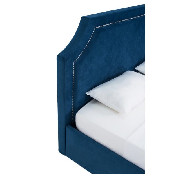 КРОВАТЬ с мягким изголовьем декорированным гвоздями 200х200 см — изображение 5