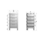 Комод  Bronx drawer cabinet taupe — изображение 3