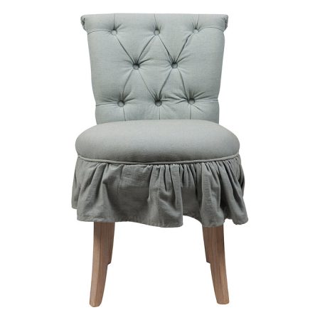 стул с мягкой обивкой  Denim Chambray Голубой