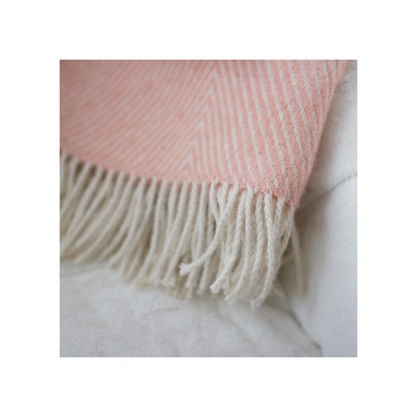 РОЗОВЫЙ ШЕРСТЯНОЙ ПЛЕД — изображение 3