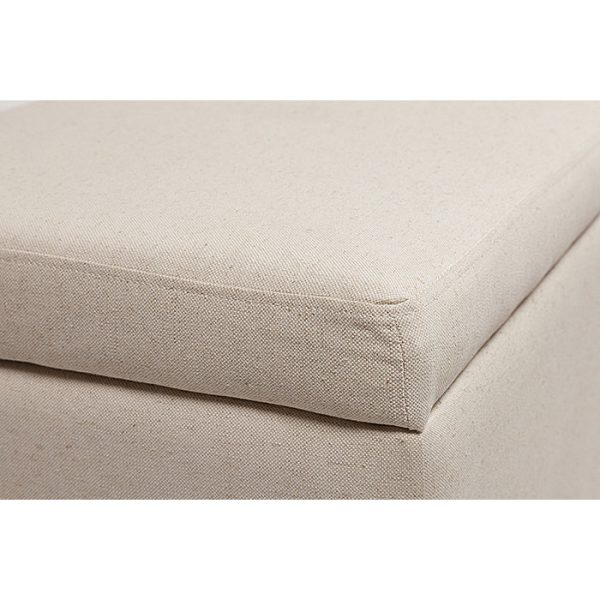 Оттоманка Dean Upholstered Storage   Белый Лен — изображение 4