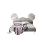 Кровать Дизайнерская Микки серая  160х200 см