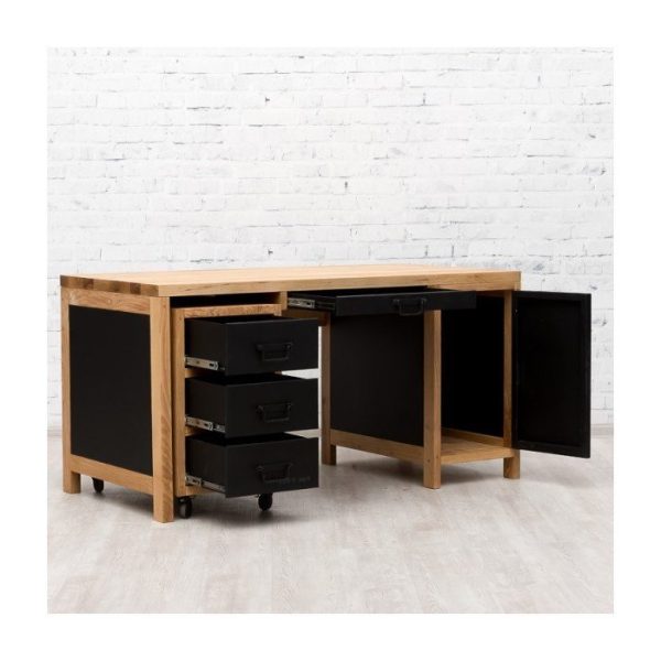  большой письменный стол с тумбочкой Newton — изображение 7