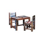 Детский стол Винни-пух из массива древесины старого рыбацкого судна — изображение 2