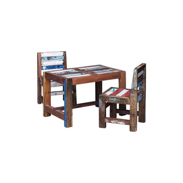 Детский стол Винни-пух из массива древесины старого рыбацкого судна — изображение 2