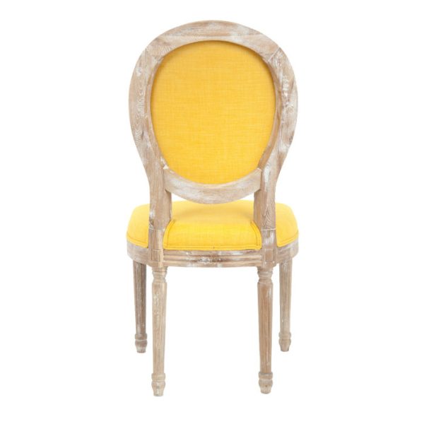 стул с мягкой обивкой Miro yellow — изображение 3