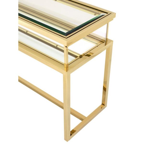 Консоль  Console Table Harvey из плотного прозрачного стекла  — изображение 5
