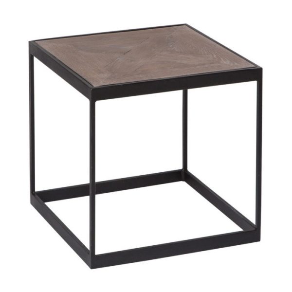 Стол журнальный Parquette на металлическом основании с деревянной столешницей — изображение 2