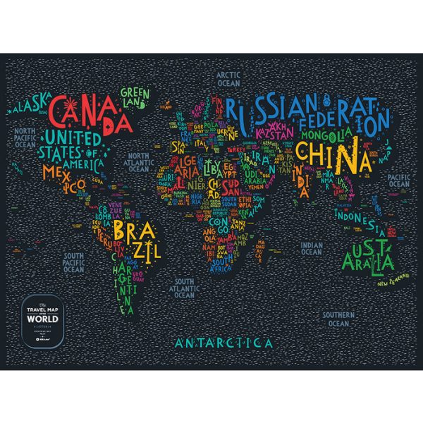 Карта travel map letters world — изображение 10