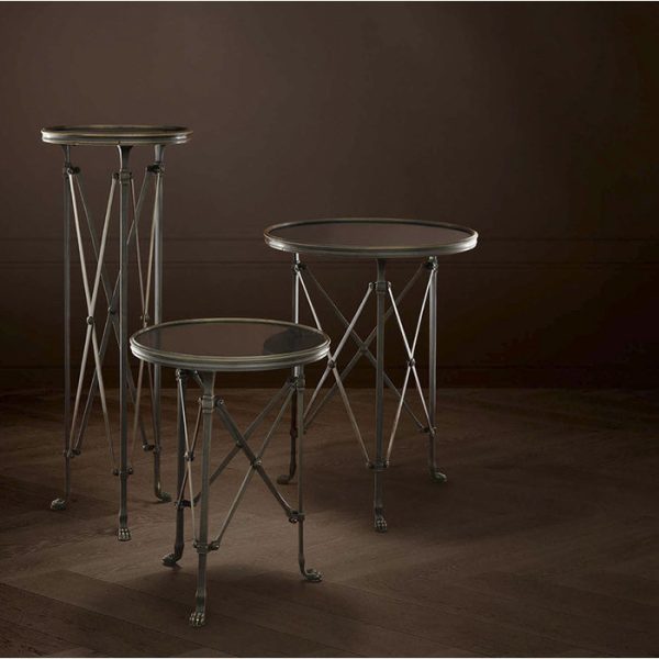 Кофейный столик  St Etienne из металла цвета античное серебро — изображение 5