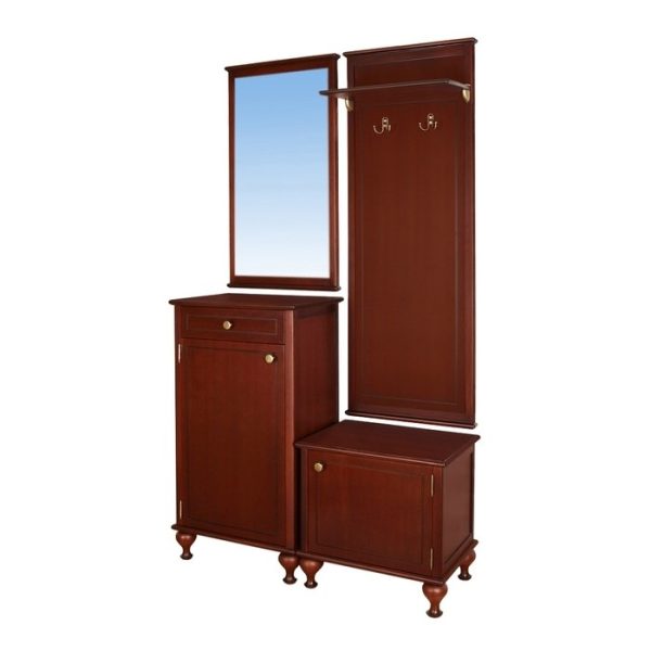 Вешалка Верона 1/1 Д с двумя крючками и полкой — изображение 2