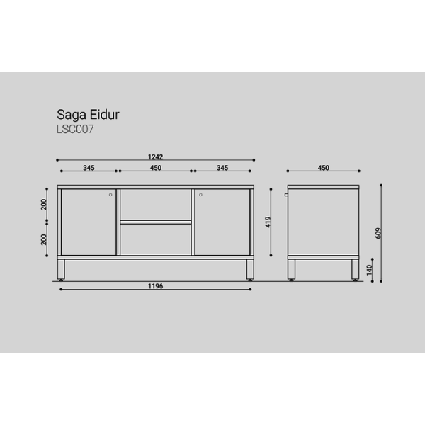 Тумба под ТВ Latitude SAGA EIDUR COLORED BODY  — изображение 2