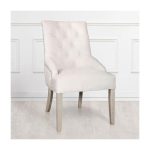 стул с мягкой обивкой Lusia белого цвета