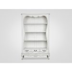 Книжный шкаф с резьбой ручной работы и патиной