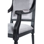 стул с мягкой обивкой  и подлокотниками — изображение 6